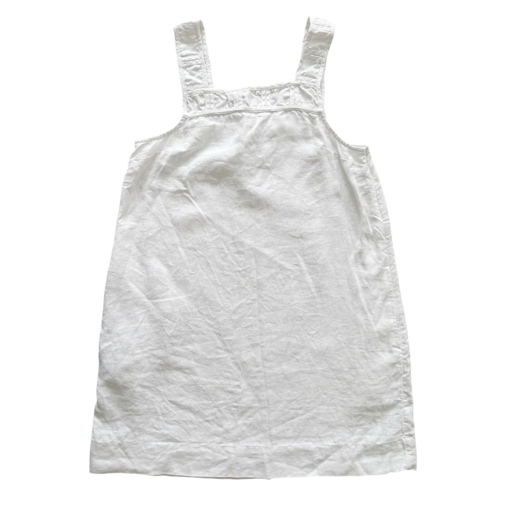 Madewell Taped Cutwork Tank Linen Minidress